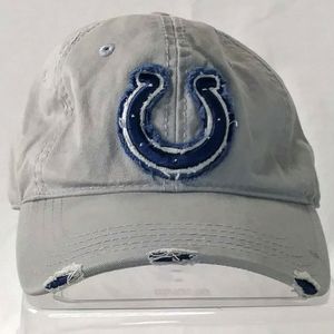 GUC Distressed look light Grey Colts hat